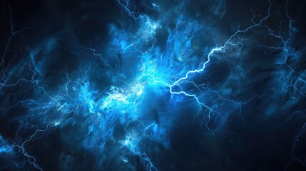 blue lightning background 
