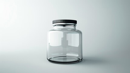 empty glass bottle isolate on white background.