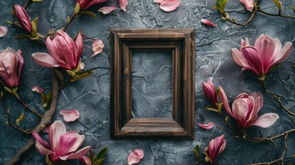 Celebrate Mother s Day with a charming display featuring a photo frame surrounded by stunning...