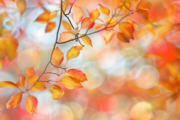 blurred photograph of autumn. outoffocus photograph
