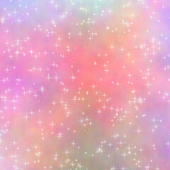 Abstract Christmas Background with Stars, Snow, and Winter Holiday Design in Blue and Pink Vector Illustration