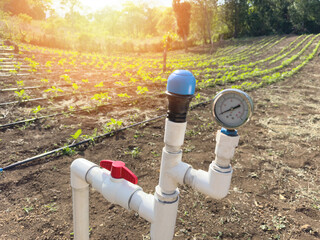 Irrigation water pipes system