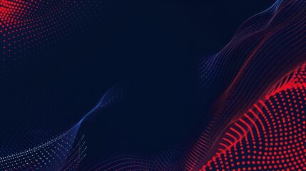 Fototapeta premium Abstract digital background with weaving curve line bend art, big data flow visualization. High speed technology, with panoramic background