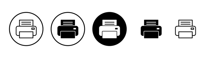 Printer icon vector isolated on white background. print icon. Fax vector icon.