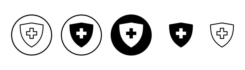 Health insurance icon vector isolated on white background. Insurance health document icon