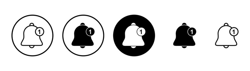 Bell Icon vector isolated on white background. Notification symbol. Bell vector icon