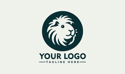Guinea pig logo design vector illustration perfect for a pet related business