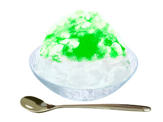 かき氷（メロン）