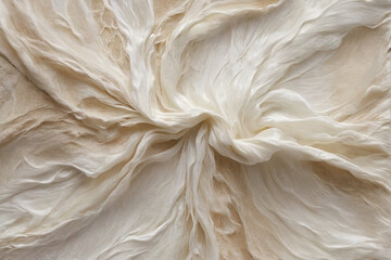 Stylish distressed, artistic white silk texture
