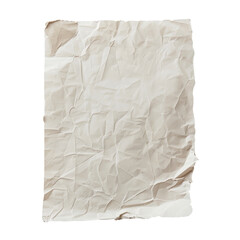 A solitary sheet of paper stands alone against a transparent background