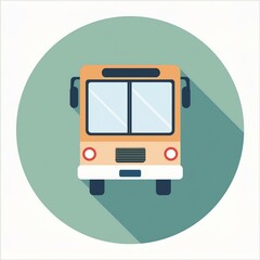 bus flat icons for web design