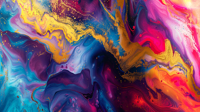 plantilla con fondo abstracto combinaci&oacute;n de colores vivos y fuertes formas integradas en movimiento y dinamismo elementos visuales en estilo y forma l&iacute;quida
