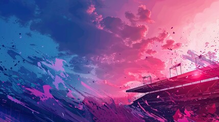 artistic background for a youtube thumbnail with the colours of football club West Ham United 