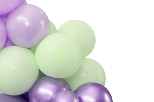 Decorative balloon sculpture. Close-up photograph.