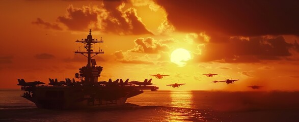 Sunset Over the Fleet
