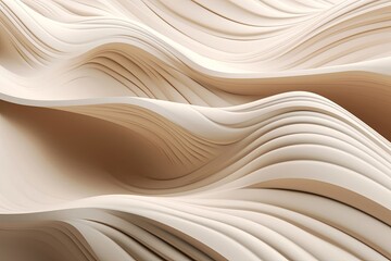 Obraz premium pastel color and white wavy line surface abstract pattern, designed to elevate the aesthetics of backgrounds and wallpapers with its sleek and stylish appearance.