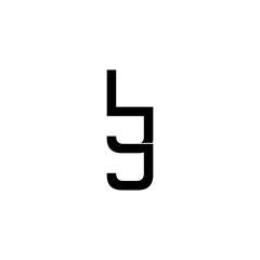 ljj initial letter monogram logo design