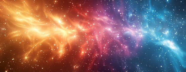 a colorful background with many small dots of light on it