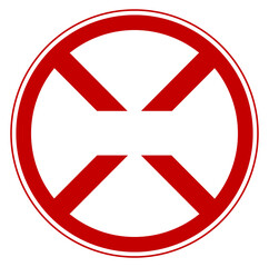 Obraz premium Illustration of a traffic sign.