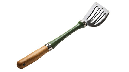 Convenient rake ensures efficient and comfortable gardening tasks. Isolated ON PNG OR Transparent Background OR White Background.