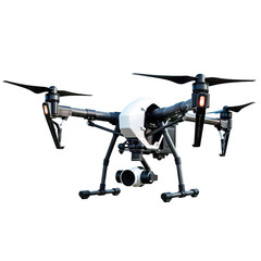 Drone with camera cut out image