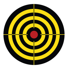 It is an illustration of a circular target board.