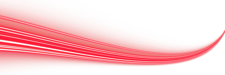 modern Red neon speed line