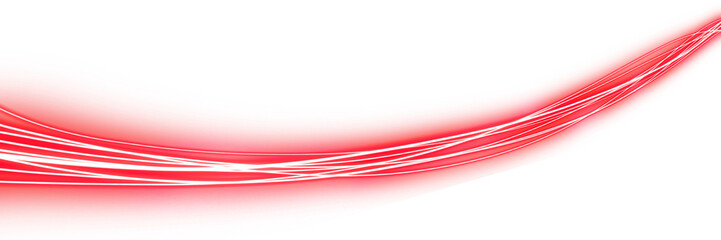 Red neon speed line