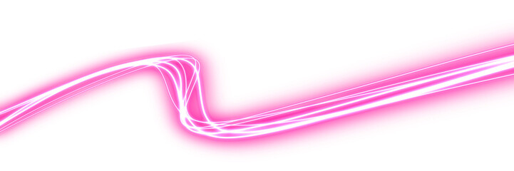 Curved bright speed lines