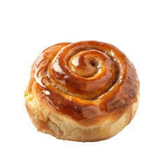 Fototapeta premium Delicious sweet bun set against a transparent background