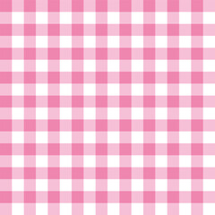 Pink and White Gingham a geometric pattern print background