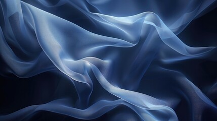 Obraz premium Abstract soft waves on a dark fabric backdrop