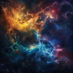 Obraz na płótnie Canvas Enchanted Cosmos A Journey Beyond Space