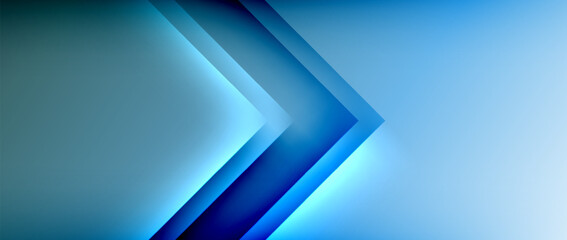 A blue arrow in electric blue shade pointing to the right on a skyblue background. The arrow is in a rectangle window with a pattern font, captured in macro photography