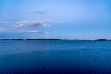 Lake Monona in Madison, WI at Sunset in Early Spring 