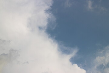 Blue sky background with clouds