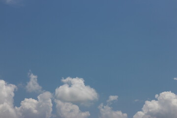 blue sky panorama background with tiny clouds