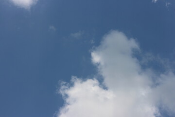 blue sky panorama background with tiny clouds