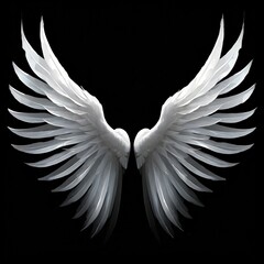 white angel wings