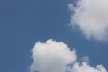 white cloud on blue sky background