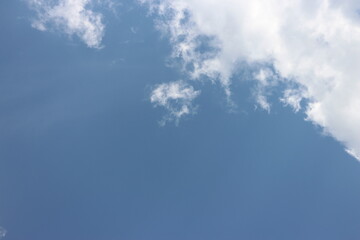 white cloud on blue sky background