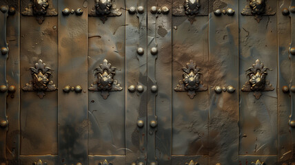 Old iron door background