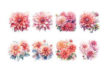 Dahlia and rose Floral Painting,
Dahlia Illustration,
Watercolor Flower Art,
Botanical Illustration,
Hand-painted Dahlia,
Pink Dahlia Illustration,
Floral Watercolor Art,
Dahlia Flower Painting,
Rose