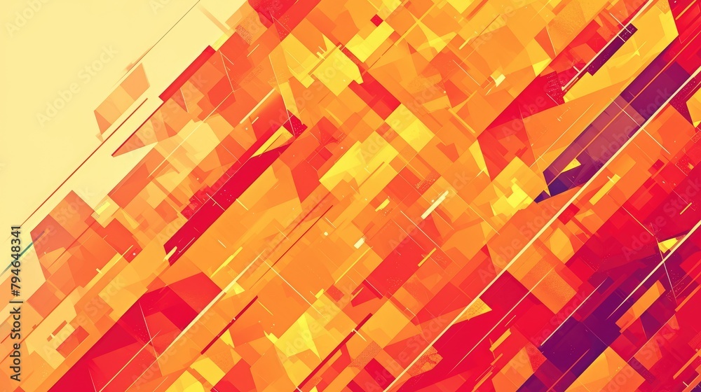 Poster an abstract and vibrant geometric pattern perfect for backgrounds this decorative backdrop is versat