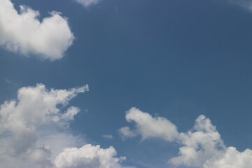 blue sky panorama background with tiny clouds