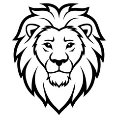 lion head vector
