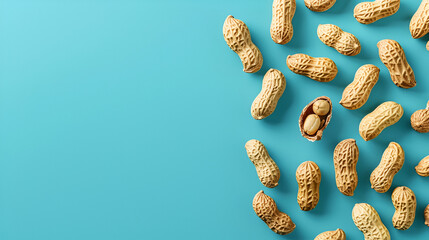 Close-up of peanuts in shell,generative ai - obrazy, fototapety, plakaty