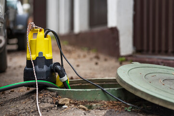 The submerged waste water pump for it enables you to pump freely available service water