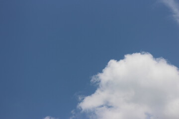 Fototapeta na wymiar The blue sky and clouds sky