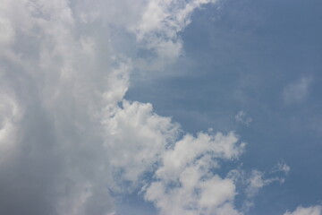 The blue sky and clouds sky